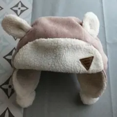 プティマイン アニマルフライトニットキャップ ピンク