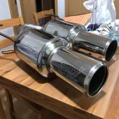 BP/BLレガシー/レガシィ！オリジナルストレートマフラー！チタンカラー SUBARU マフラーカッター レガシィ BL5 BP5 ステンレス スバル