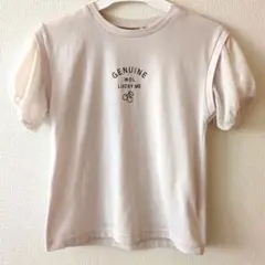 パフスリーブTシャツ　ピンク　150