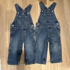 GAP デニムオーバーオール 18-24ヶ月　双子服