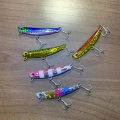 60g SLJ ライト ジギング ビーチウォーク 5色セット ルアー フック付き