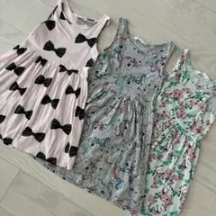 エイチアンドエム　女の子　ワンピース　7-8歳　122-128cm 3点セット