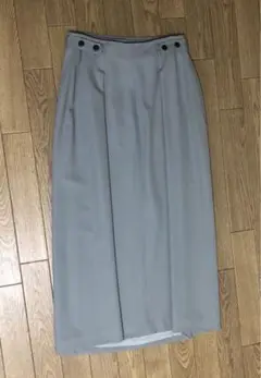 美品☆GIORGIO ARMANI☆ロングスカート☆38☆グレー★イタリア製