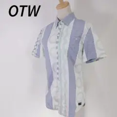 OTW　半袖シャツ X-Small ストライプ　かっこいい　夏物　涼しい
