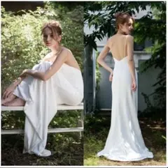 DRESS PRODUCTION サテンソフトマーメイド キャミソールドレスS