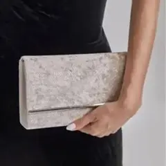 スネークスキンプリント クラッチバック SHEIN