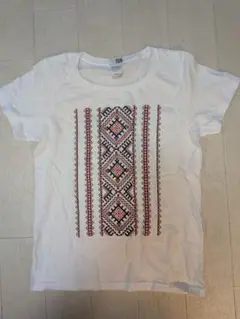新品未着用！Printstar 刺繍入りホワイトTシャツ WM