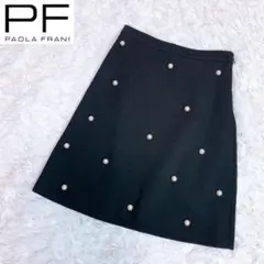 PAOLA FRANIパオラフラーニ パール付きスカート レディース 38