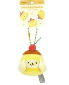 新品 サンリオ ポムポムプリン ぬいぐるみキーホルダー