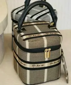 Her lip to Jacquard Vanity Bag ゴールド