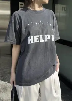 BEATLES HELP! ビートルズプリントTシャツ ブラック