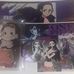 ワンピース ONEPIECE ロビン 缶バッジ アクリルスタンド 紙 まとめ売り