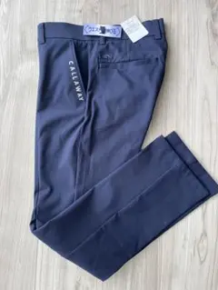 【新品】CALLAWAY キャロウェイ　メンズ　ゴルフパンツ　ネイビーS夏用