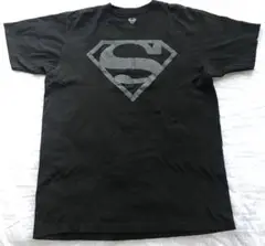 【古着】スーパーマン ロゴTシャツ ブラック 半袖シャツ