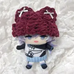 赤リボン にじぱぺっと ぬい服 ぬい帽子 10cmぬい