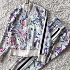 Bloomin 花柄　杉山 佳那恵　ジャージ　セットアップ ジャケット　パンツ