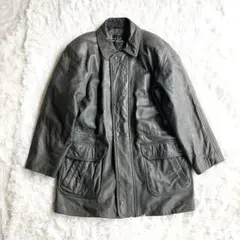 新品！bel gusto ベルグスト 黒 レザーコート ベルグスト TOKYO FUR bel gusto 本革ラムレザーカーコート(M