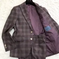 極美品✨GINZA Global Style オーダーメイド スーツ チェック