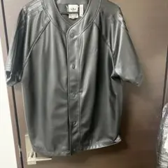 adidas レザー　ベースボールシャツ
