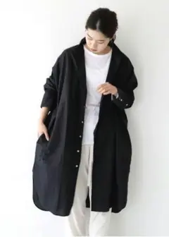 ロングシャツワンピース