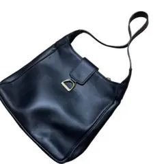 LANCEL ランセル ショルダーバッグ 肩掛けバッグ ロゴ金具 ブラック 黒