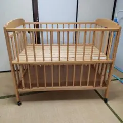 ベビーベッド 日本製 両側スライド 物入れ収納 ベビー 妊婦 出産準備 ネントレ