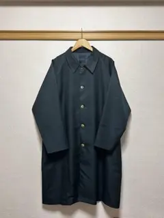 ダークグリーン ステンカラーコート