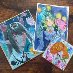 オリジナル手描きイラスト　②⑤⑧　セット