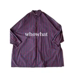 whowhat 5XLロングシャツ