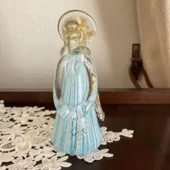 ♦️珍物レア物ムラーノ島 ムラーノグラス マリア像人形 イタリアベネチア骨董品 ♦️珍物レア物ムラーノ島 ムラーノグラス マリア像人形