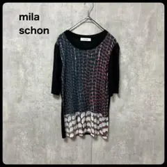 # mila schon ミラショーン　薄手　半袖　5部袖　Tシャツ トップス