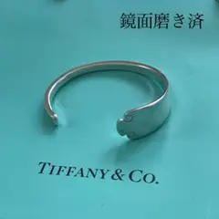 希少!美品 アンティークティファニー バターナイフ バングル ブレスレット