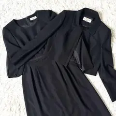 極美品 クロエ 高級喪服礼服 東京イギン フォーマル セットアップ ミモレ丈 S