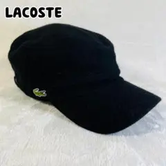 LACOSTE ラコステ ワークキャップ ワニロゴ 帽子 ブラック