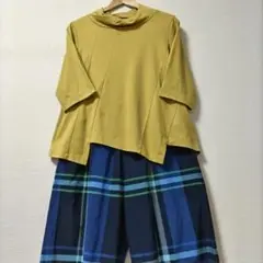 CRESCENT　クレッシェント　カットソー　プルオーバー　綿　黄色