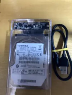 ☆TOSHIBA HDD 750G+外付C＋接続C！ (750G-T-2)