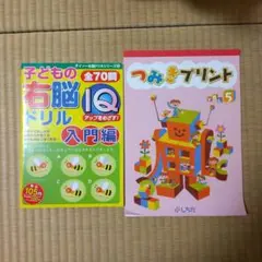 つみきプリントと右脳ＩＱドリル