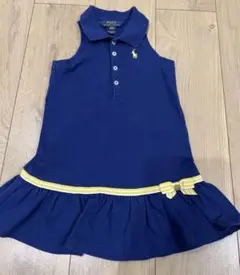 ラルフローレン ワンピース ネイビー リボン