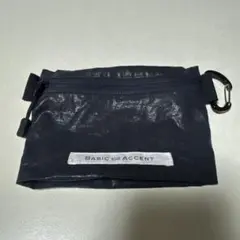 BASIC AND ACCENT coating ポーチ S Navy