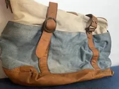 デニム レザー トートバッグ