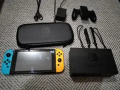 Nintendo Switch 本体 青/オレンジ 充実付属品　ケース付