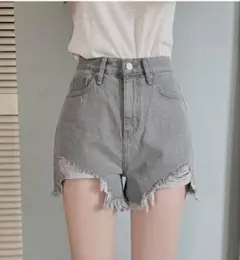 【DHOLIC】ダメージデニムショートパンツ