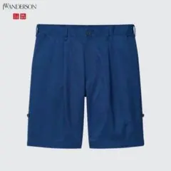 UNIQLO×JW ANDERSON ロールアップショーツ ブルー　Lサイズ