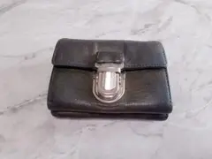 三つ折コンパクト財布 レザー 送料込