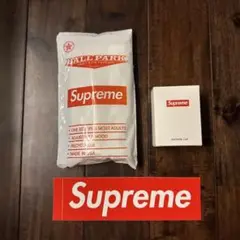 supreme ポンチョ　シャワーキャップ　ステッカー　ノベルティ　3点セット
