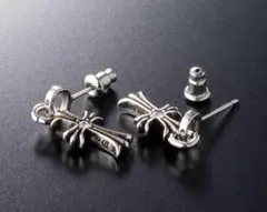 silver925 クロス ピアス 十字架 ベイビーファットシルバー 37 新品