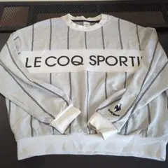 le coq sportif ストライプ スウェット グレー