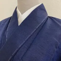 【春】15212t 着物 紬 男物 棒衿 しつけ付き