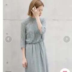 DVヴィンテージレース　ドレスワンピース