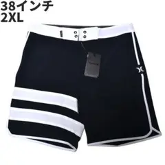 Hurleyハーレー サーフパンツ 海パン水着2XLサイズ 38インチ 黒